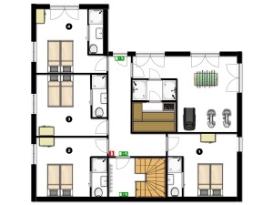Plattegrond CDXL tuinniveau